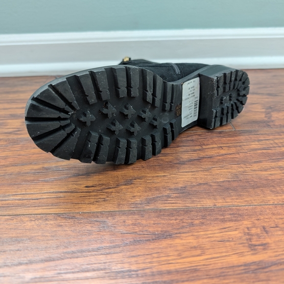 Stuart Weitzman Black Lace-Up Women's Boots - Picture 9 of 10